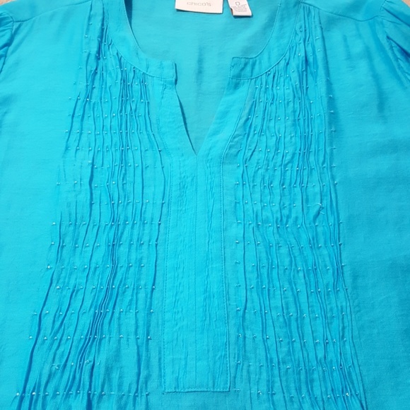 Chico's Boho Style Top/Cover Up. Size Sm/Med - Picture 7 of 8
